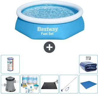 Bestway Piscina Bestway Fast Set Redonda - 244x61 Cm - 8-piezas S21404