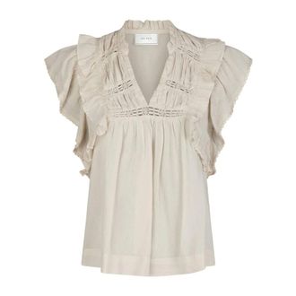 Neo Noir Mujer, Blusas y Camisas, Beige, Talla: XS