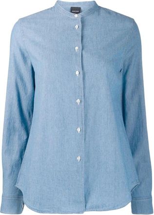 Aspesi Mod. 5416 Shirt - Dames - Overhemden - Blauw - XS - Katoen - Overhemden