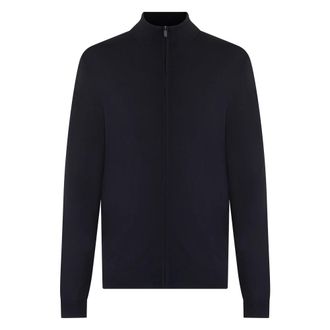 Roberto Ricci Design Zip-throughs, male, Black, Size: XL Zip Hoodie with Collar