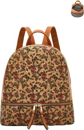 Generic Cork Backpack for Women Bohemian Style Vintage Crossbody Handbag Hobo Satchel Purse for Travel, B-2