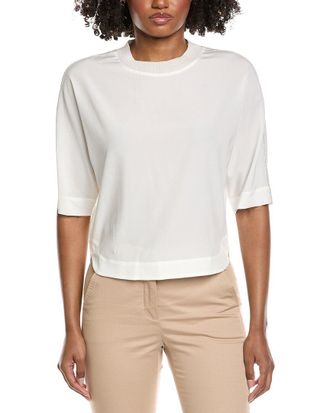 PESERICO Dolman Sleeve Silk-Blend Blouse