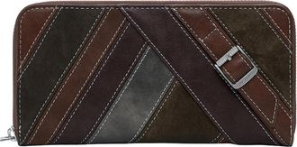 Desigual Fiona Wallet - Dames - Portefeuilles - Bruin - ONE Size - Polyester - Accessoires
