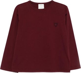 Forte_Forte T-shirt con applicazione - Rosso