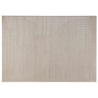 vidaXL Alfombras De &Aacute;rea Galati Beige 170 X 120 Cm Poli&eacute;ster Vidaxl