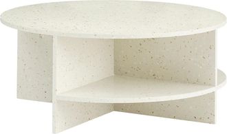 MUUTO Halves Couchtisch, off-white terrazzo