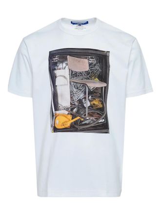Junya Watanabe T-shirt con stampa fotografica - Bianco