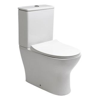 Aqua Inodoro Eur990sn De Montaje Empotrado Con Asiento Delgado Y Tapa Amortiguada, Alimentaci&oacute;n
