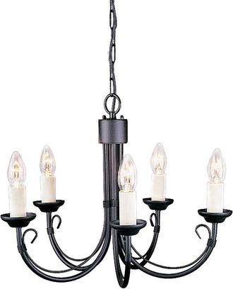 Netlighting Chartwell 5 Light Chandelier Black Finish E14