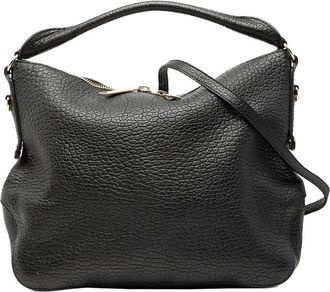 Burberry Pre-owned Burberry Small Heritage Grained Calfskin Ledbury Hobo 8FCASOVAGIWYM0KI