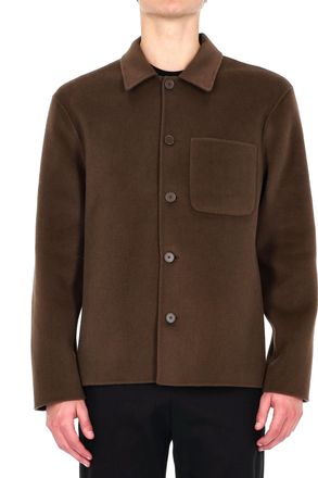 Officine G&eacute;n&eacute;rale Hamilton Model Unlined Wool Double Overshirt
