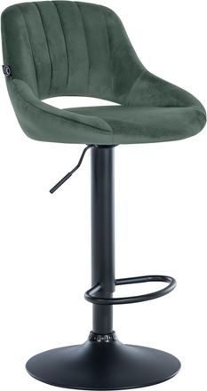 Clp Taburete De Bar Milet De Terciopelo Verde Negro