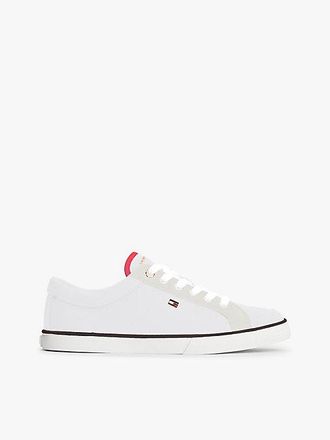 Tommy Hilfiger Canvas Enamel Flag Trainers