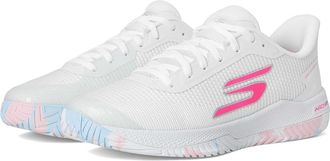 Skechers Pickleball Viper Court Pro 2.0 Sneaker Womens Shoes White/Multi : 7.5 B - Medium, Synthetic