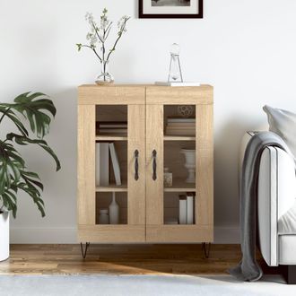 vidaXL Aparador De Madera De Ingenier&iacute;a Roble Sonoma 69,5x34x90 Cm Vidaxl