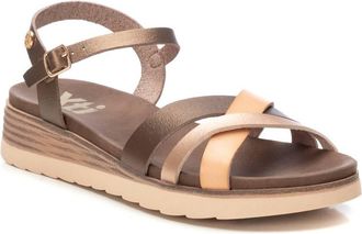 Xti Womens Low Wedge Strappy Sandals