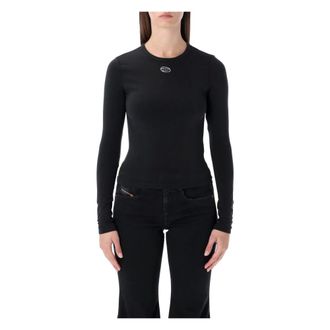 Diesel Long Sleeve Tops, female, Black, Size: XS T-Uncuties Long