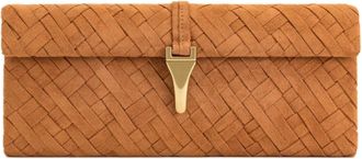 JW PEI Zaria Woven Clutch - Dames - Clutches - Bruin - ONE Size - Polyester - Tassen