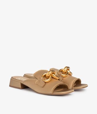 Pedro Garcia Slingback loafer in ore satin | Enna | Fall winter 25 | PEDRO GARCIA