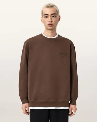 AllSaints Underground Relaxed Fit Crew Neck Sweatshirt