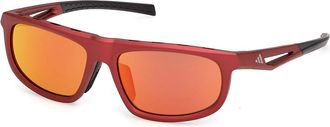 Adidas Sport SP0126 67L Womens Sunglasses Red Size 56