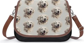 Generic Cute Retriever Dog Fashion Womens Crossbody Bags Novelty Handbag Shoulder Bag Purse
