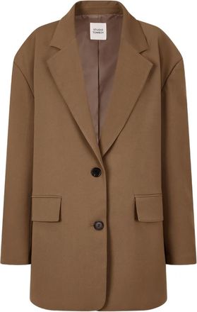 STUDIO TOMBOY Blazer monopetto oversize - Marrone