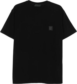 Stone Island Compass Patch T-Shirt - Heren - T-shirts - Zwart - M - Katoen - Tops