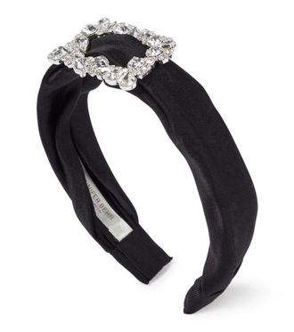 Jennifer Behr Elise embellished silk headband