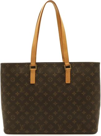 Louis Vuitton Brown Monogram Canvas Pvc Coated Canvas Shoulder Bag Tote Bag (Pre-Owned)