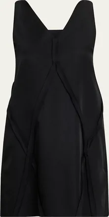 Maison Margiela Seamed Sleeveless V-Neck Mini Dress