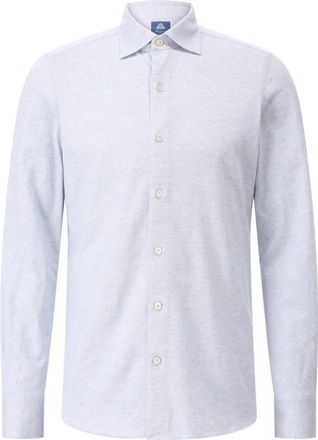 Finamore Heren, Overhemden, Blauw, Maat: S Kasjmier