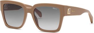 Chopard SCH406 05GN Mens Sunglasses Brown Size 55