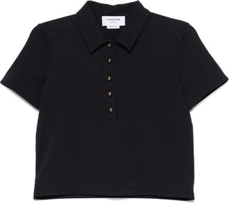 Thom Browne Cotton Short-sleeve Polo Top