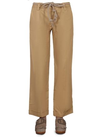 JEJIA Straight-Leg Pants With Rope Belt Detail