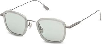 Ermenegildo Zegna Occhiali da sole squadrati - Grigio