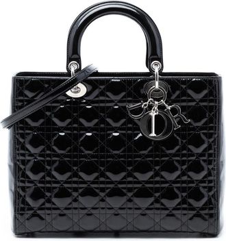 Dior Pre-owned Dior Large Patent Cannage Lady Ladies N392KJ56SL4K2OW3