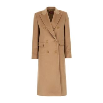 Max Mara Dames, Mantels, Bruin, Maat: XS Wol