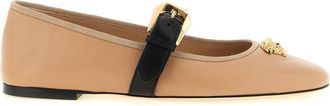 Versace Pink La Medusa ballet flats