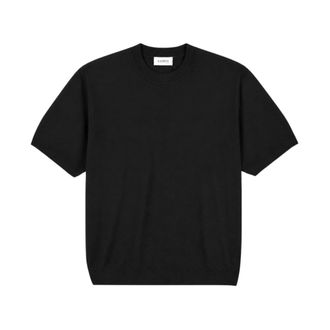Laneus Truien & Vesten, Heren, Zwart, XL, Wol, T-shirt van Merinowol