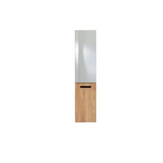 Tikamoon Columna con espejo de teca maciza