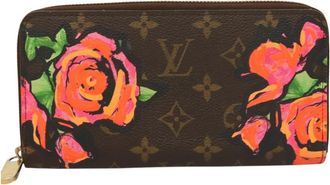 Louis Vuitton Zippy Wallet Brown Canvas Wallet (Pre-Owned)