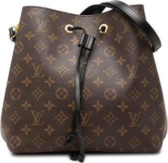 Louis Vuitton Black Brown Monogram Noir Pvc Shoulder Bag Tote Bag (Pre-Owned)