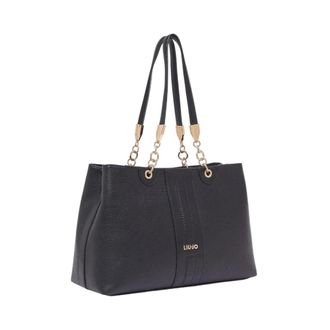 Liu Jo Shoulder Bags, female, Black, Size: ONE SIZE Medium shoulder bag