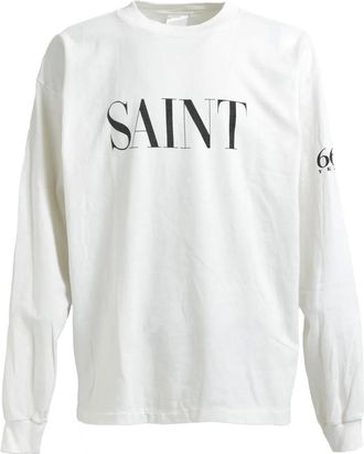 Saint Mxxxxxx Maglione con logo - Bianco