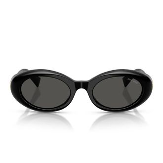 Miu Miu Mub09S Zonnebril - unisex - Accessoires - Zwart - Maat: 52 MM Polyamide
