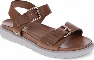 Revere Comfort Shoes Womens Cyprus Backstrap Sandal In Tan