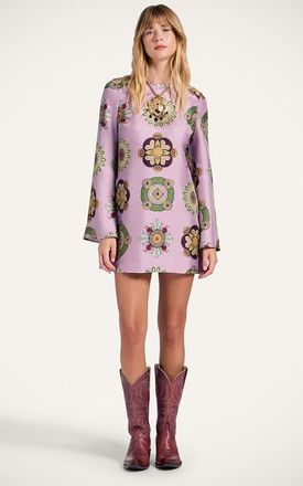 La DoubleJ Mini Supremes Swing Dress in Nucleus Dusty Pink at Nordstrom, Size 40