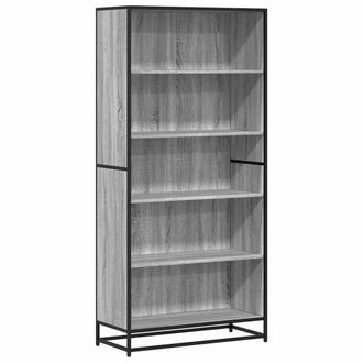 Berkfield Home Bookcase Grey Sonoma 80.5x35x170.5 cm Engineered Wood