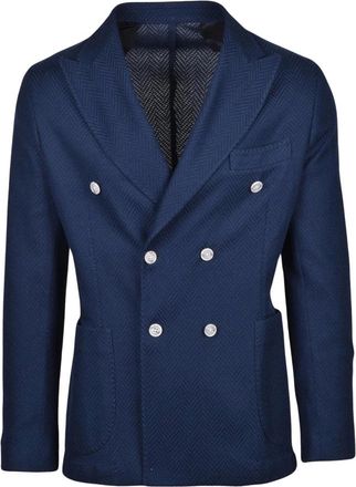 Barba Hombre, Chaquetas, Azul, Talla: L